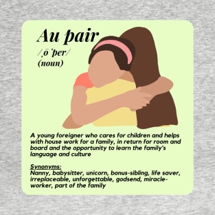 Au pair definition female lime green T-Shirt